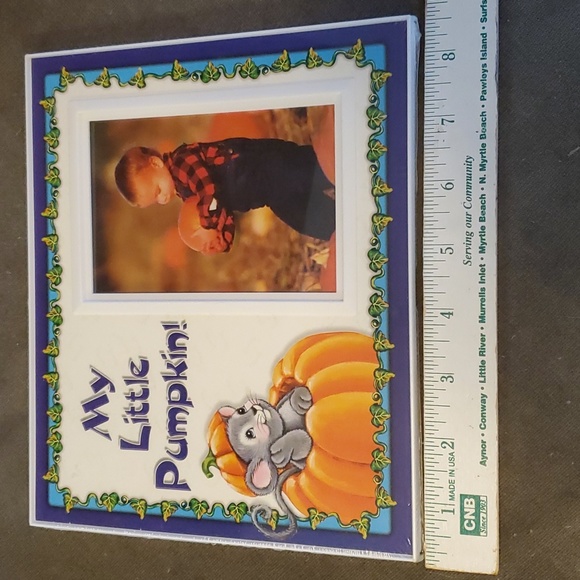 5/$20 New in plastic 5X4 My little pumpkin picture frame - Picture 3 of 4
